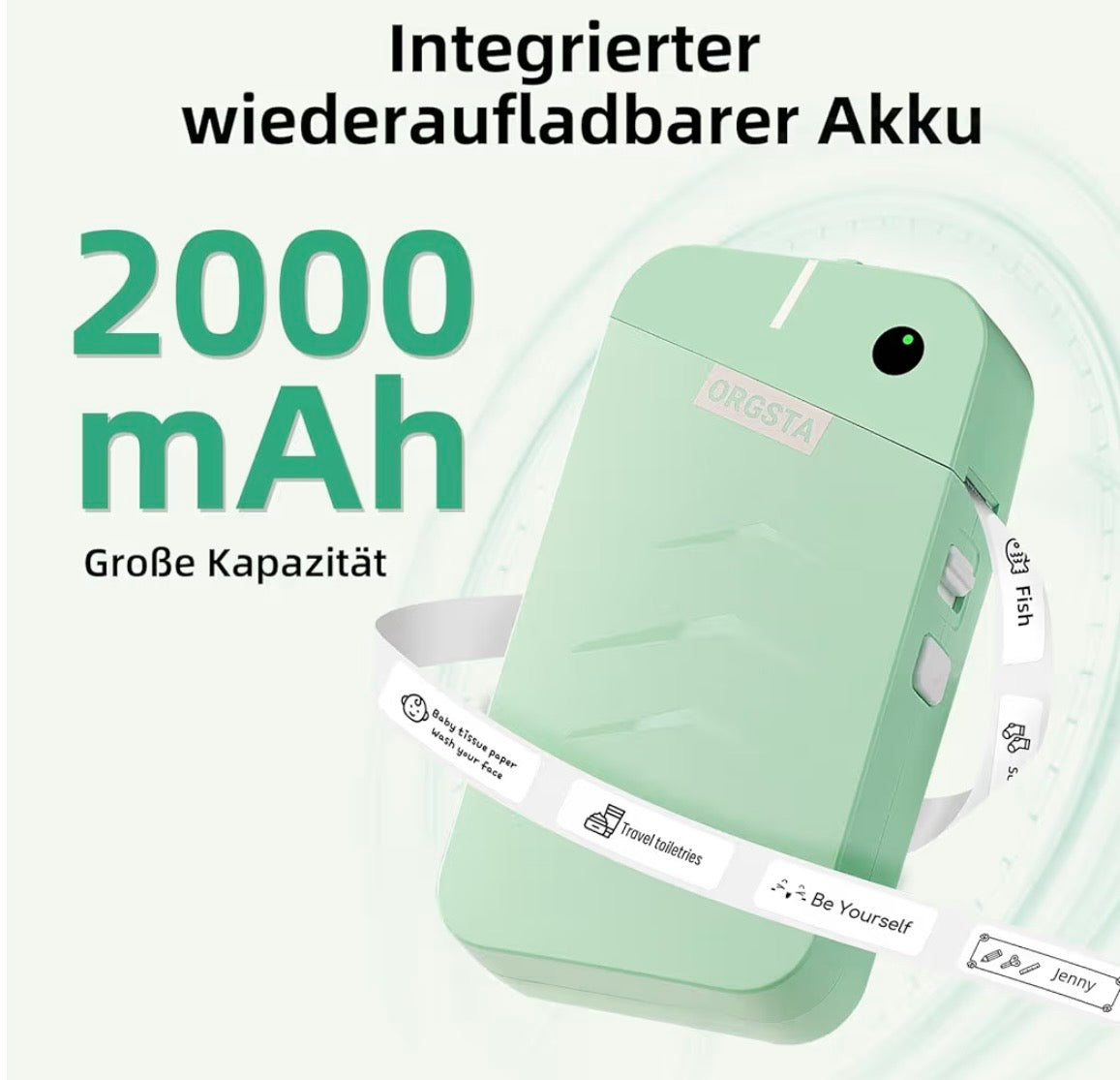 LabelPro™ – Kabelloser Mini Label Printer für Schule, Küche, Office & Reisen