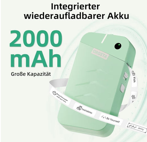 Gadgethome LabelPro™ – Kabelloser Mini Label Printer für Schule, Küche, Office & Reisen