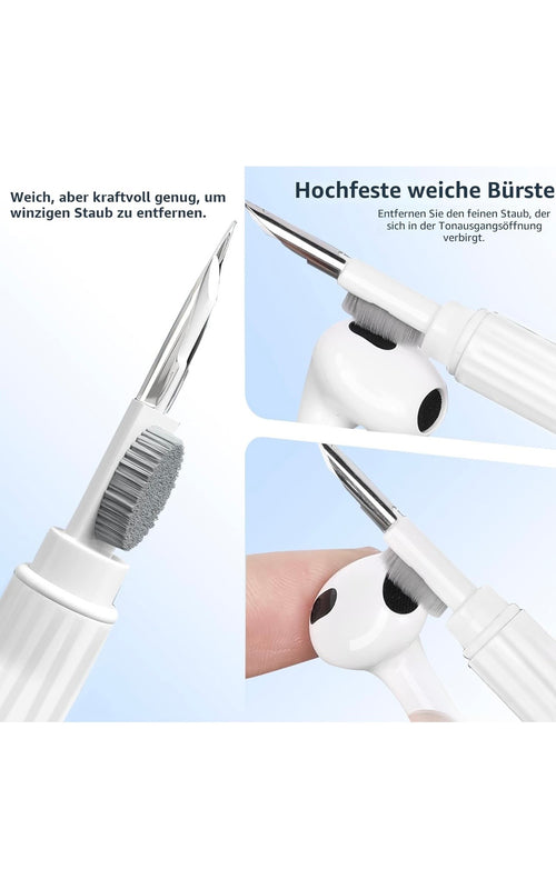 CleanPod™ Pro – Multifunktionales Reinigungsset für AirPods, Kopfhörer, Tastaturen & Ladecases