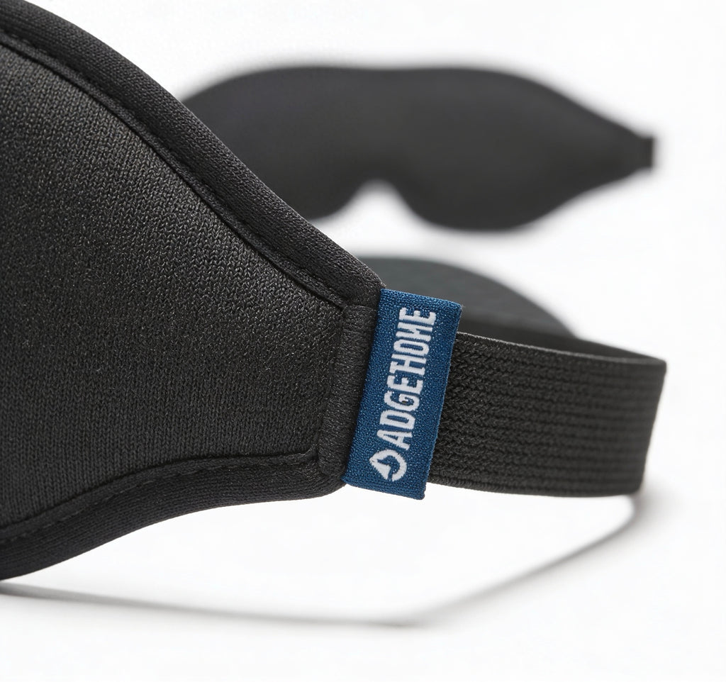 SleepAura™ Pro – Ergonomische 3D Schlafmaske mit 100% Verdunklung & ultraweicher Eisseide