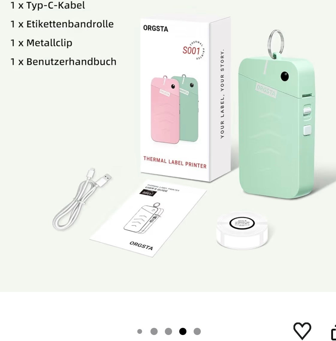 LabelPro™ – Kabelloser Mini Label Printer für Schule, Küche, Office & Reisen