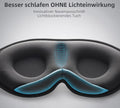 SleepAura™ Pro – Ergonomische 3D Schlafmaske mit 100% Verdunklung & ultraweicher Eisseide