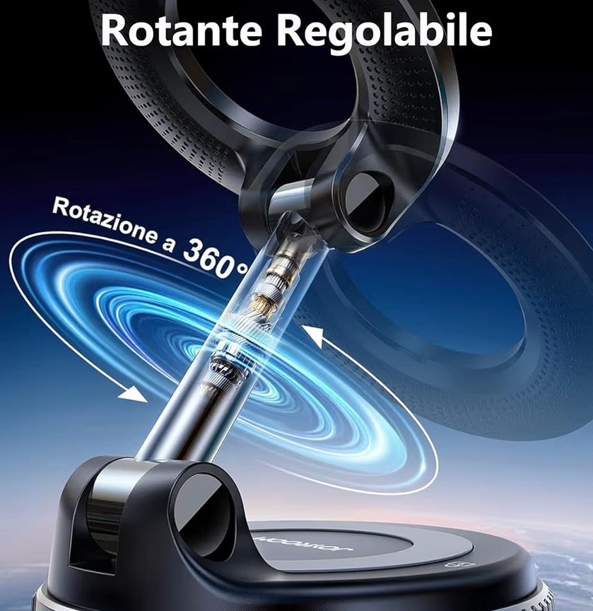 Magnetische Vakuum-Handyhalterung fürs Auto – Starke MagSafe Autohalterung für iPhone & Android | Sicher, Stabil & Flexibel