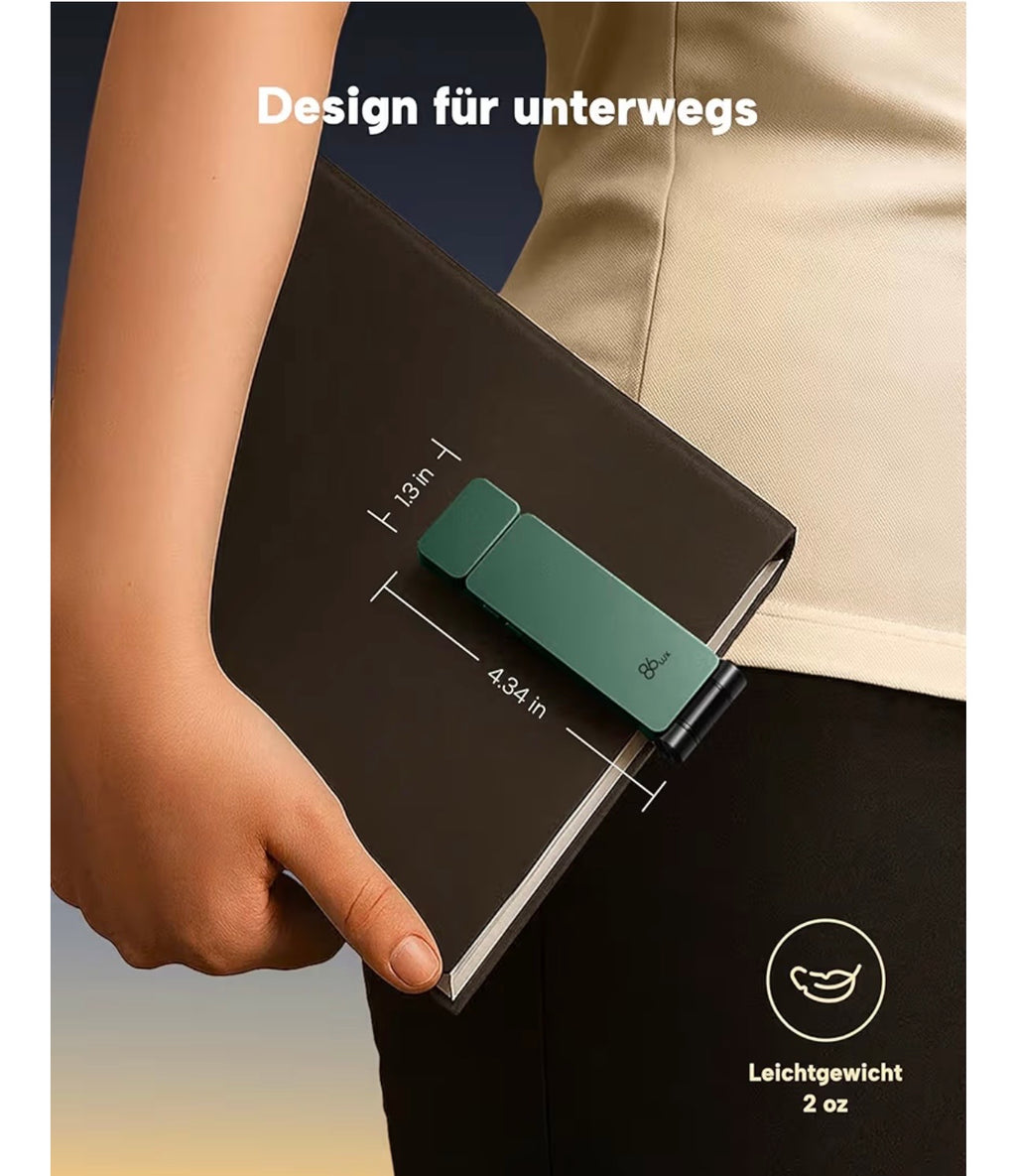ReadGlow™ – Flexible LED Leselampe für Bücher, Bett & nächtliches Lesen