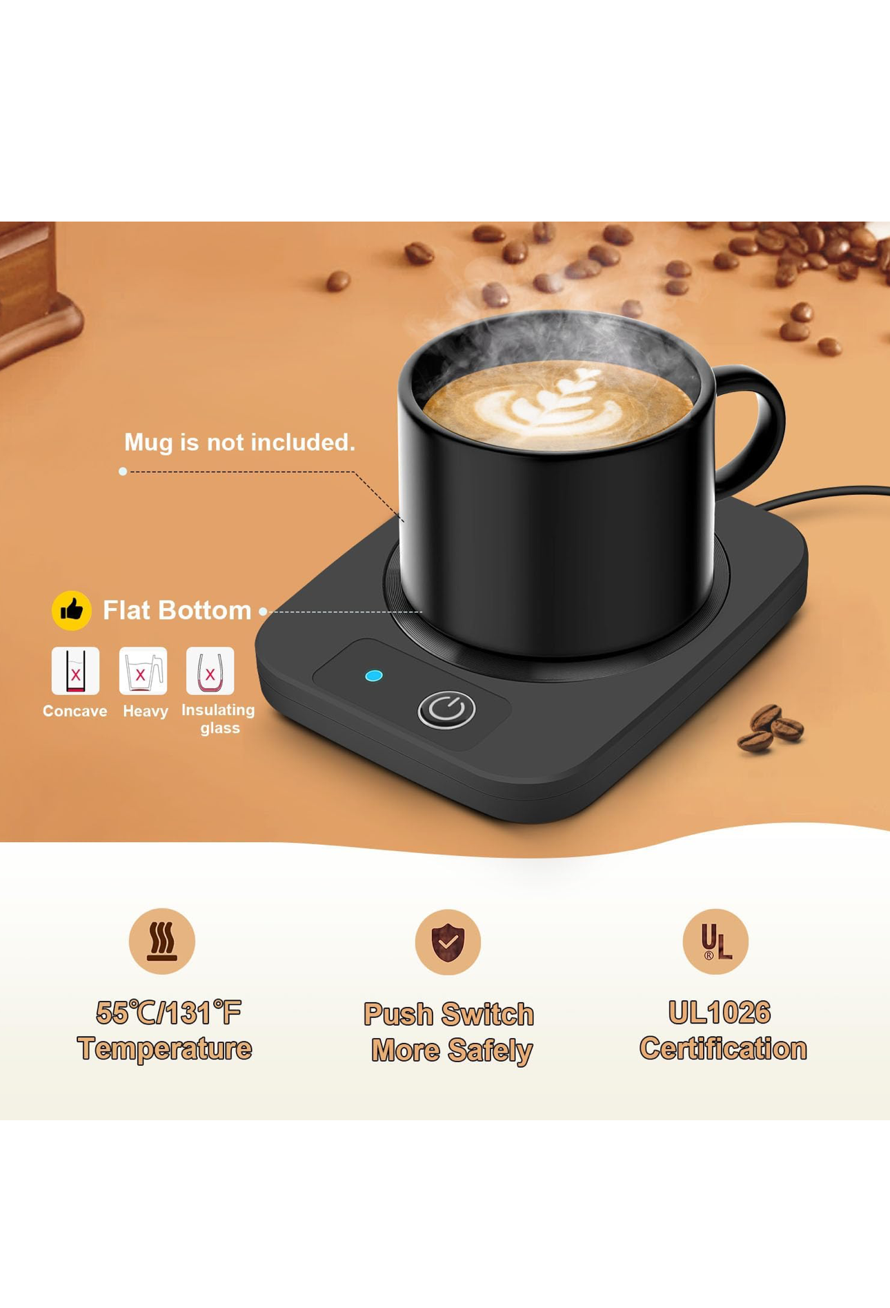 WarmCup™ – Premium Tassenwärmer für Büro, Home Office & entspannte Kaffeepausen